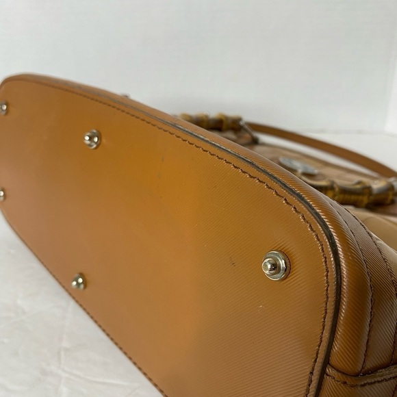 Classic Dooney & Bourke Zip-Zip Tan Croc Satchel - Picture 5 of 13